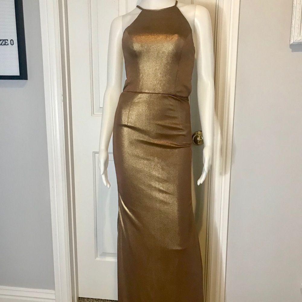 Sherri Hill Dress bronze/gold